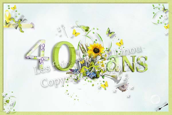 Carte d'anniversaire de 40 ans pour femme – Carte d'anniversaire