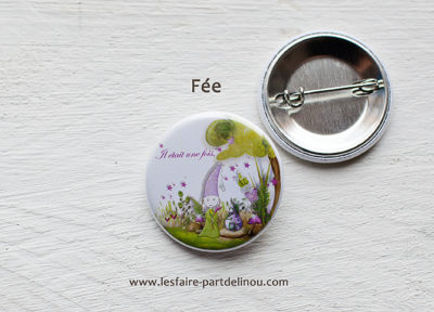 Badge « Fée » – 3,2 cm de diamètre