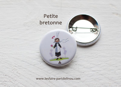 Badge « PETITE BRETONNE » – 3,2 cm de diamètre