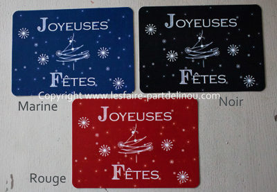 Carte postale «Joyeuses fêtes » – 3 couleurs disponibles – Image 8