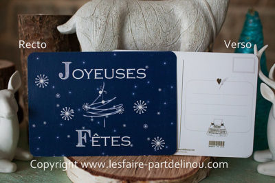 Carte postale «Joyeuses fêtes » – 3 couleurs disponibles – Image 7