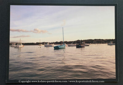 Photographie "Bateaux dans la baie de Locquirec - Finistère Nord"