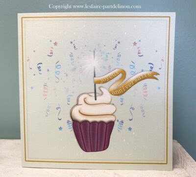 Carte anniversaire "Cupcake"