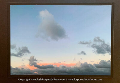 Photographie "La tête dans les nuages à Locquirec - Finistère Nord"