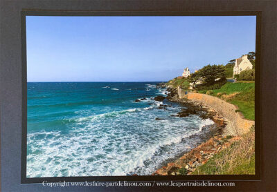 Photographie "La Pointe de Locquirec lors d'une grande marée - Finistère Nord"